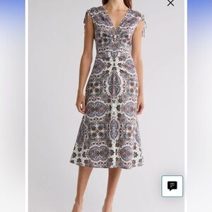 Veronica Beard Elegant Multicolor Patterned Dress